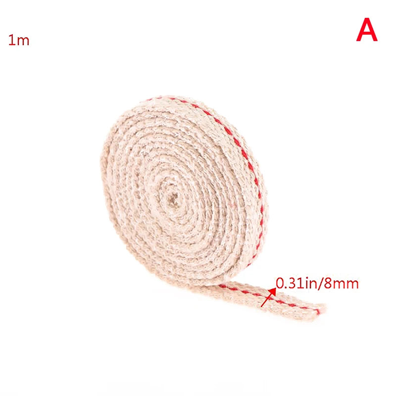 1M Kerosene Lamp Wick Braided Cotton Flat Oil Lantern Zpaxo 8mm