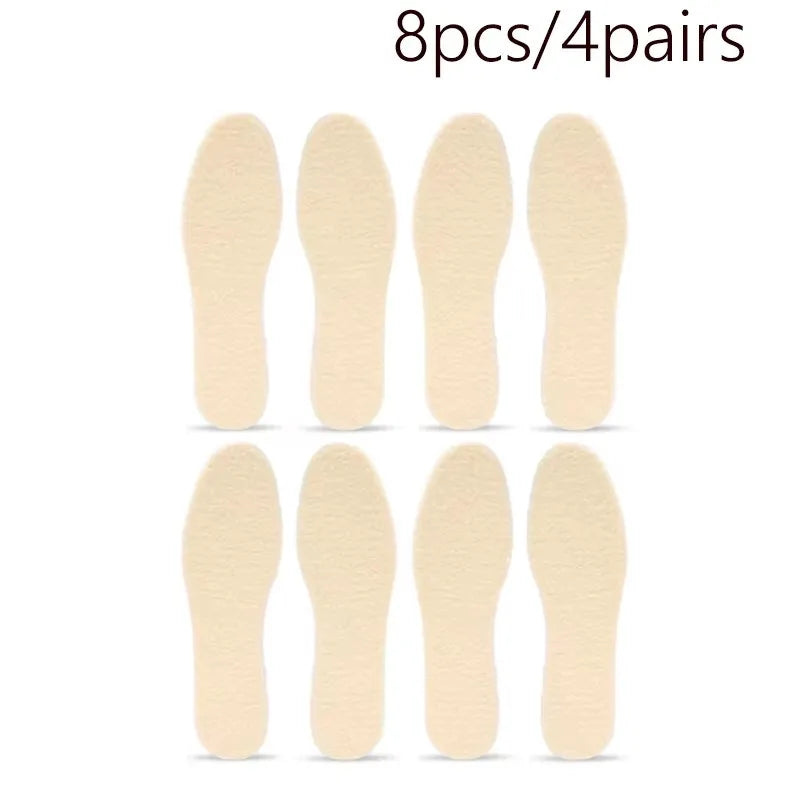 Lamb Fleece Thermal Insoles – Warm Wool Shoe Pads Men & Women