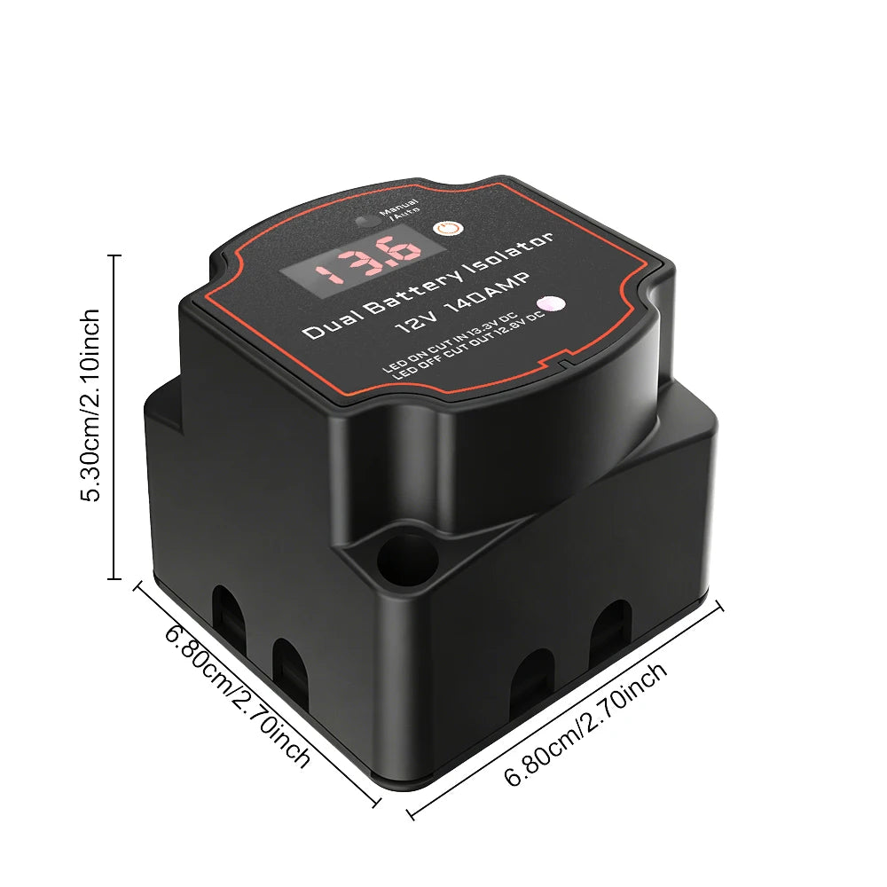 Car Smart Battery Isolator 12V 140A Voltage Sensitive Relay VSR Split