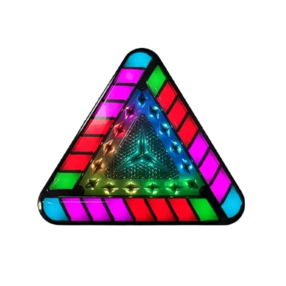 Flowing Light RGB Brake Lights High-brightness Tricolor Triangular Zpaxo Black