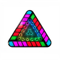 Flowing Light RGB Brake Lights High-brightness Tricolor Triangular Zpaxo Black
