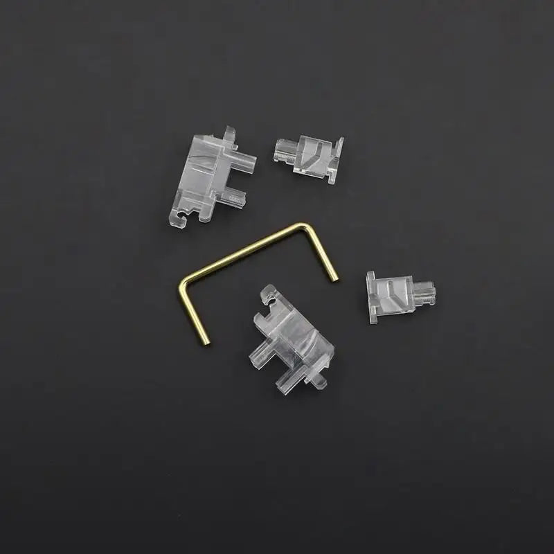 652F Mechanical Keyboard Satellite Shaft Transparent 6.25U Plate Screw Stabilizer Zpaxo