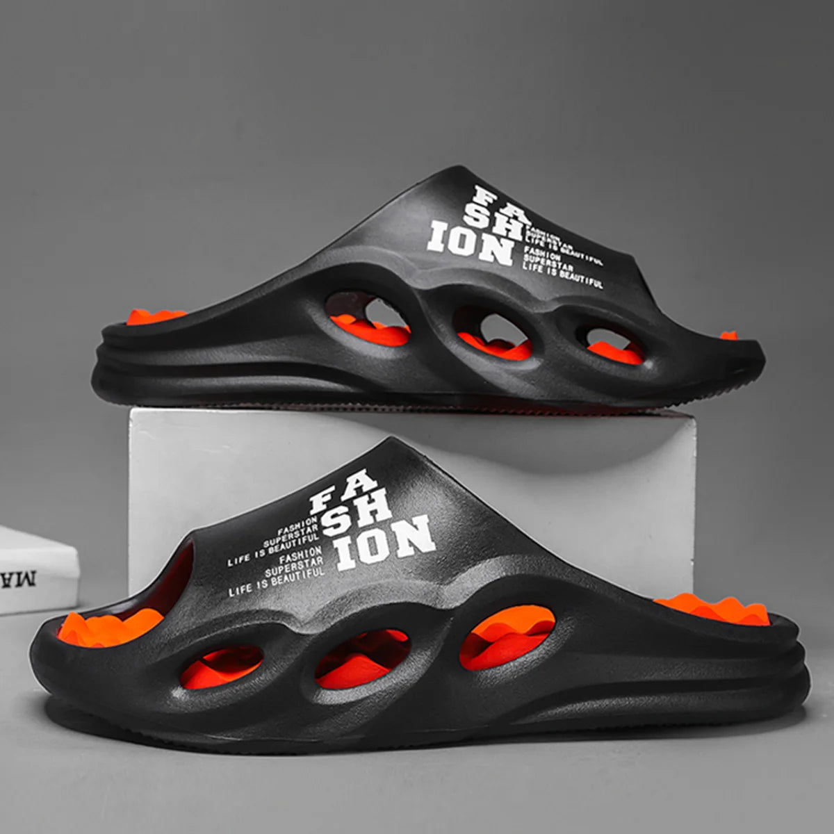 Men Fashion Massage Slippers Indoor Outdoor Sandals Beach Flip Flop