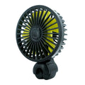 3-speed Adjustable Car Back Seat Fan USB 5 Blades Auto Headrest Zpaxo Style A