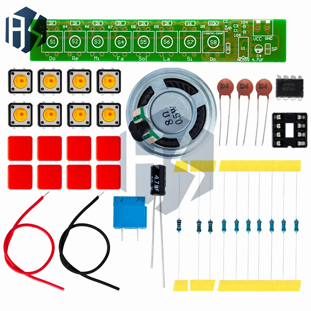 NE555-Powered DIY Electronic Piano Kit: Complete Organ Assembly Components for Building Projects Zpaxo