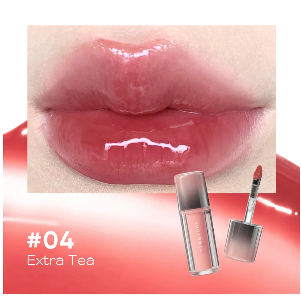 Judydoll Dual Finish Watery Lip Gloss Nurturing Hydrating Fresh Zpaxo 04