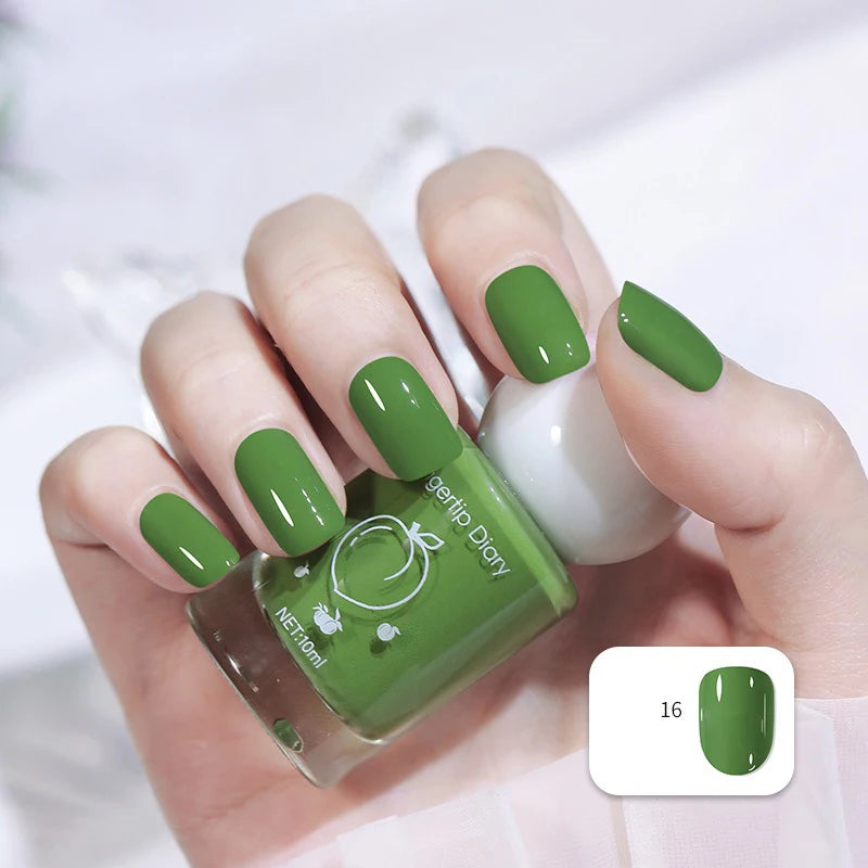 No-bake Nail Polish Polarized Nude Nails Art Tearable Quick Dry Zpaxo 16