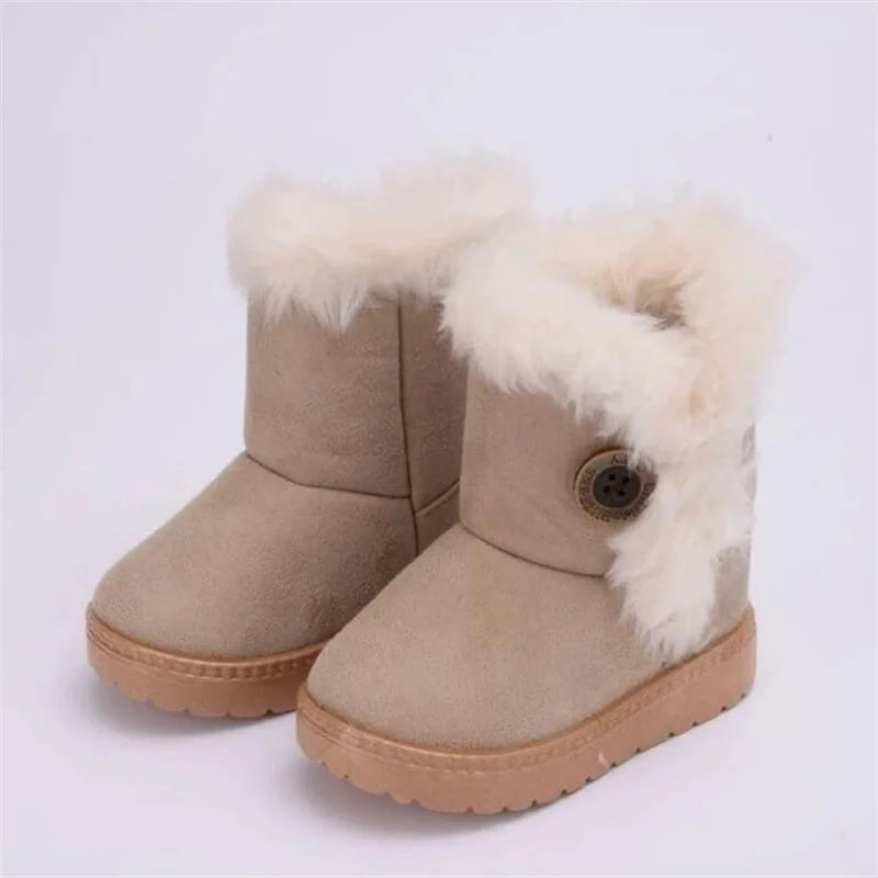 Warm Kids Snow Boots Children Toddler Winter Princess Child Shoes Zpaxo