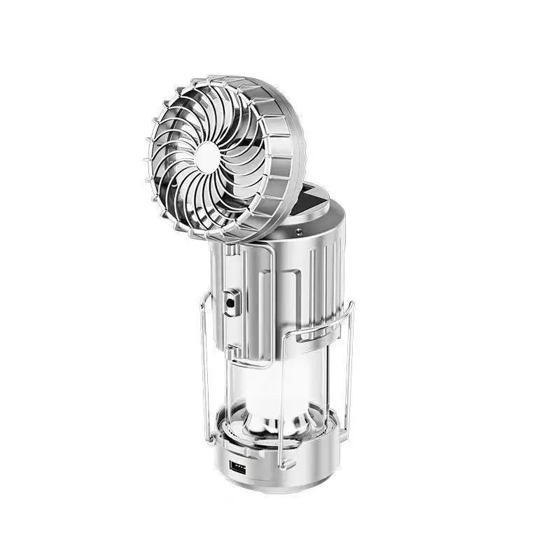 3-in-1 Solar Camping Light, Flashlight & Fan | Outdoor Lamp