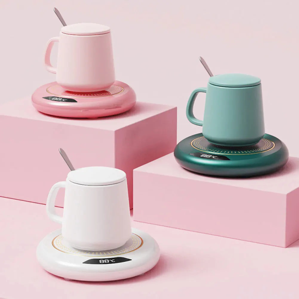 USB Electric Beverage Warmer with 3 Temperature Settings Coffee Warmer Plate Coffee Cup Warmer for Coffee Milk Tea Beverage Zpaxo