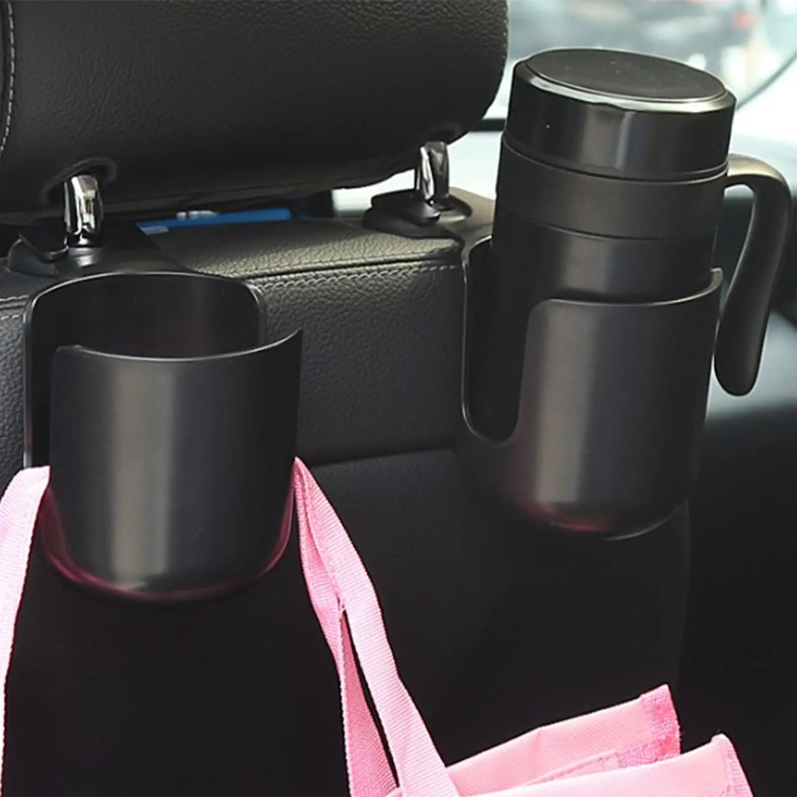 Car Rear Seat Cup Holder – Hanging Beverage & Bottle Rack Car Cup Holder Zpaxo
