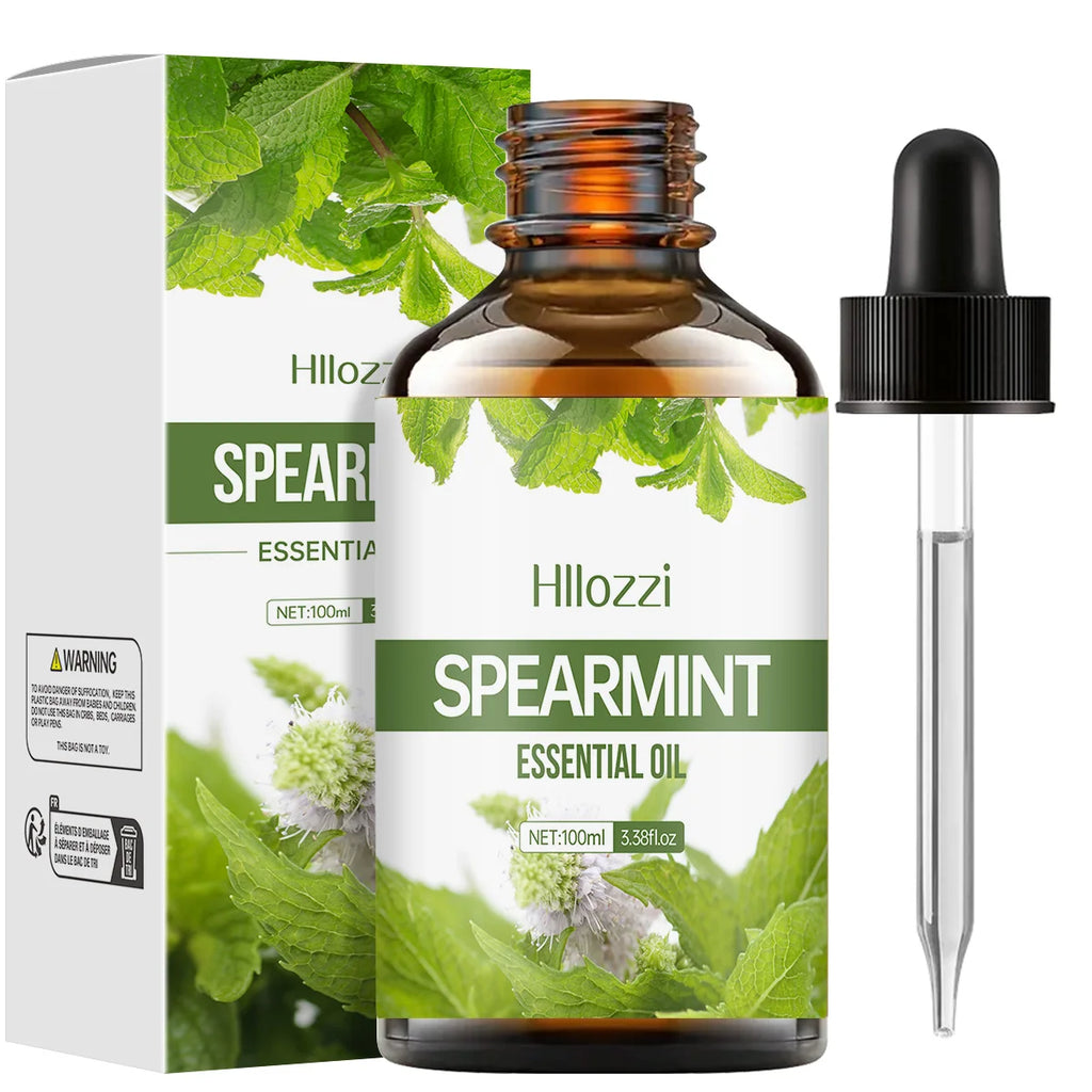 SPEARMINT ESSENTIAL OIL Oils Pure Aromatherapy Soap DIY Humidifier Zpaxo 100ML SPEARMINT Other