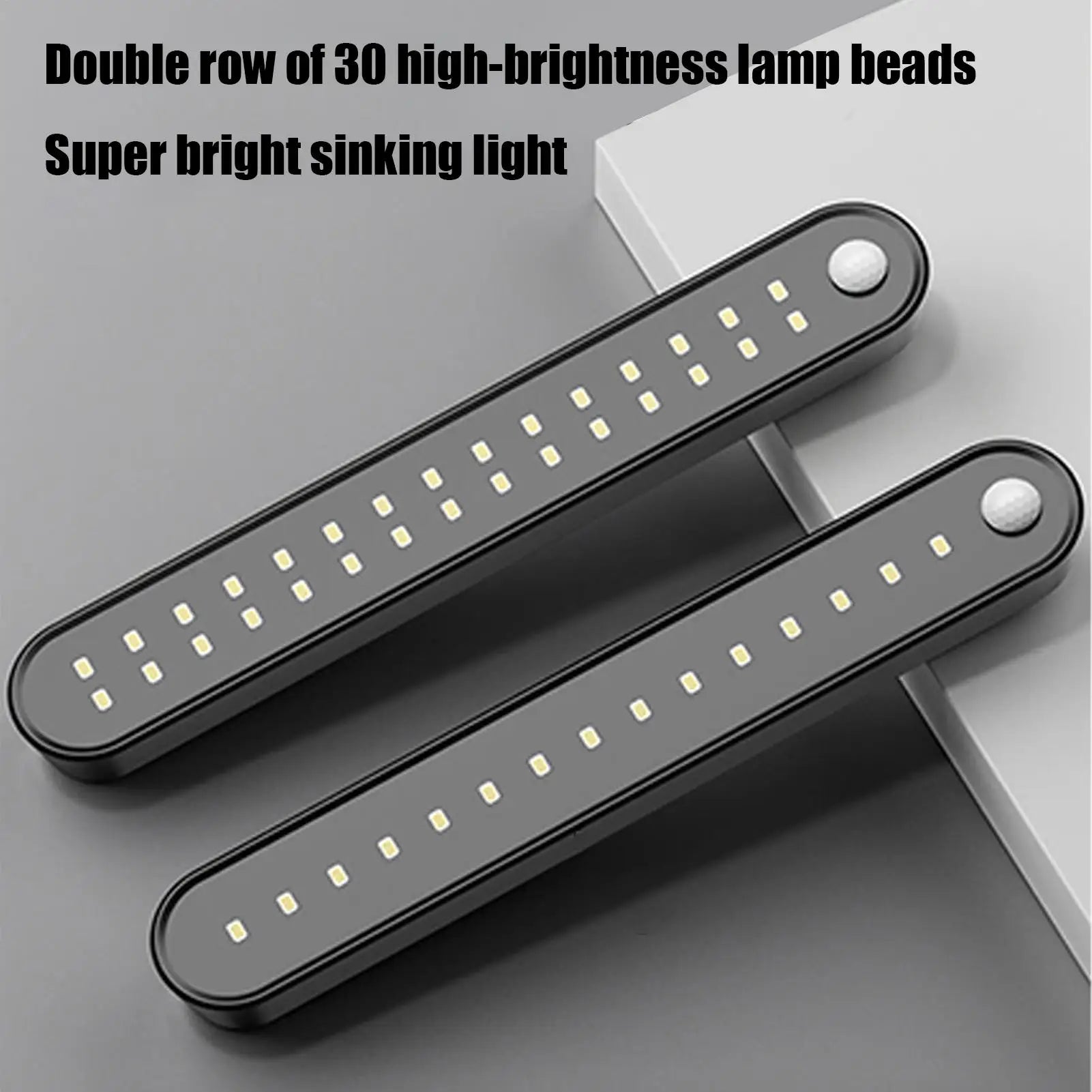 Car Trunk Sensor Light USB Rechargeable LED Magnetic Lamp Auto