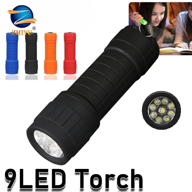 Mini 9-LED Pocket Flashlight – 160 Lumen Waterproof Torch LED Pocket Flashlight Zpaxo