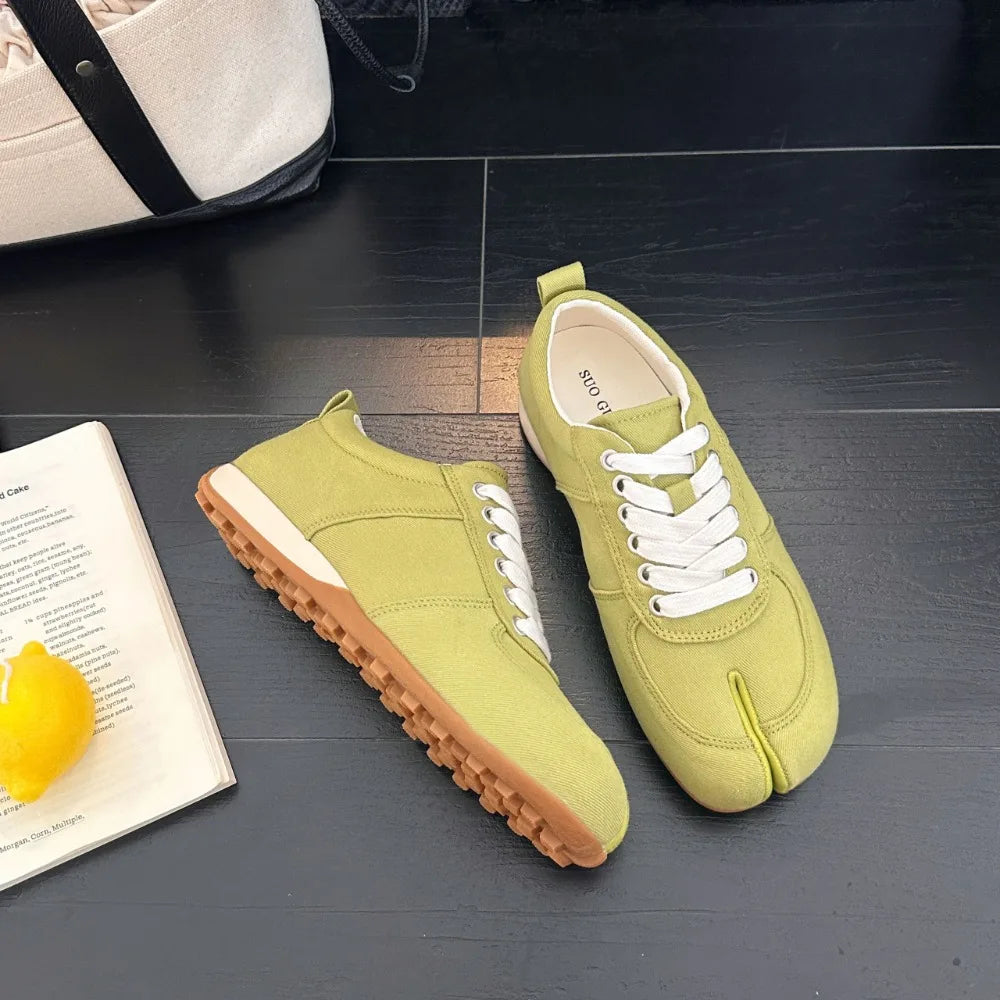 German Training Shoes Women's 2026 Summer Lace Up Forrest Gump Split