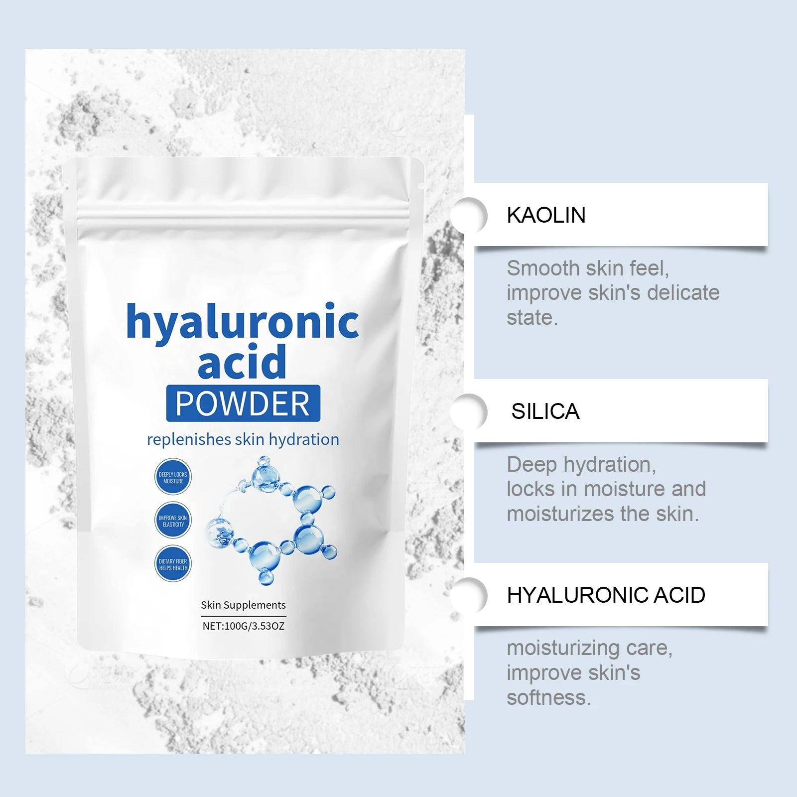 EELHOE Hyaluronic Acid Facial Mask Long-Lasting Facial Nourishmen Enhance Skin Elasticity Rich Moisture Gentle Formula 100g Zpaxo