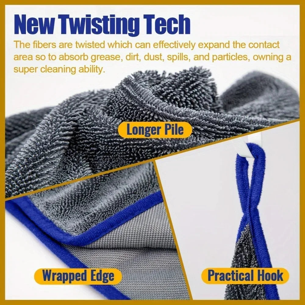 Extra Large Car Drying Towel Ultra-absorbent Soft Lint Streak-free