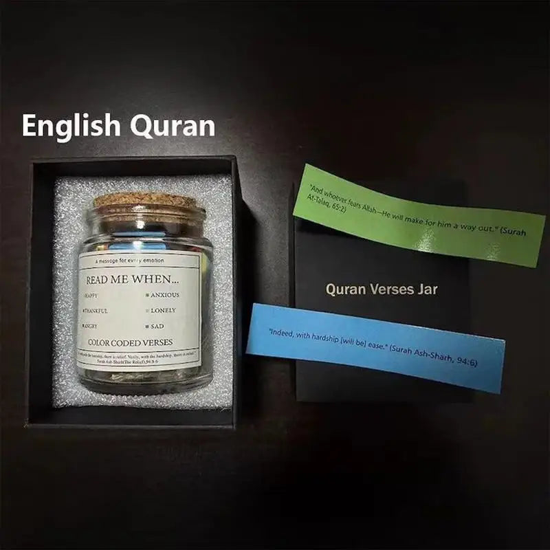 Quran Verse Jar Spiritual Comfort Verses Prayer Bottle Creative Every