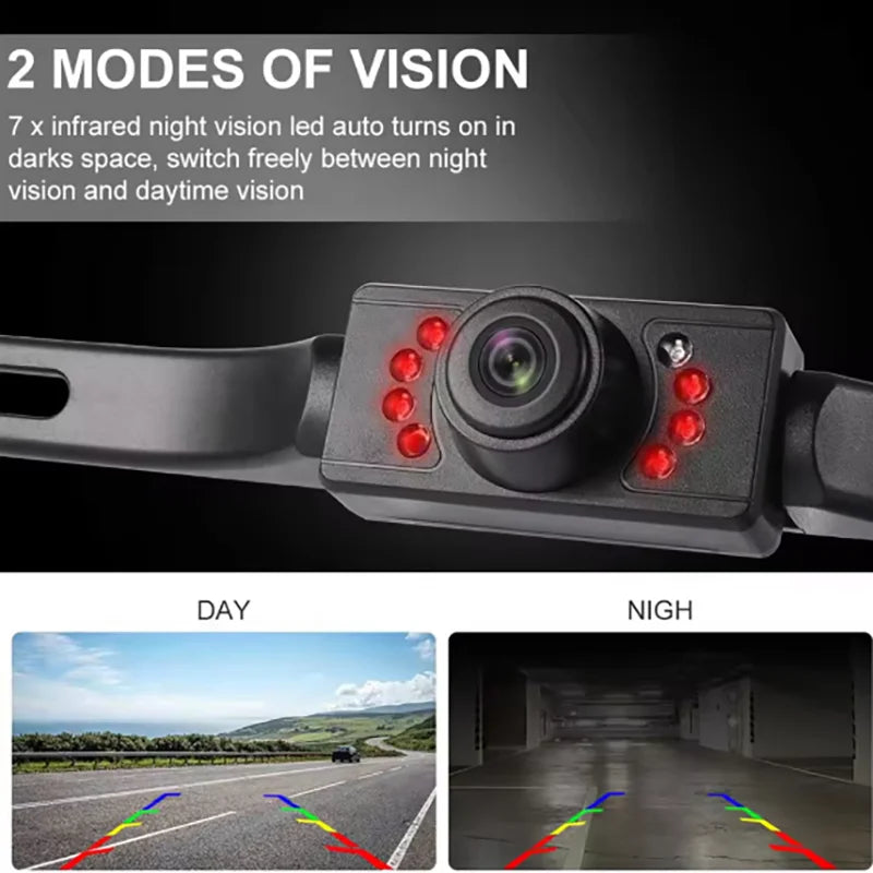 170 Degree HD AHD 1080P Car Rearview Reverse Backup Camera License