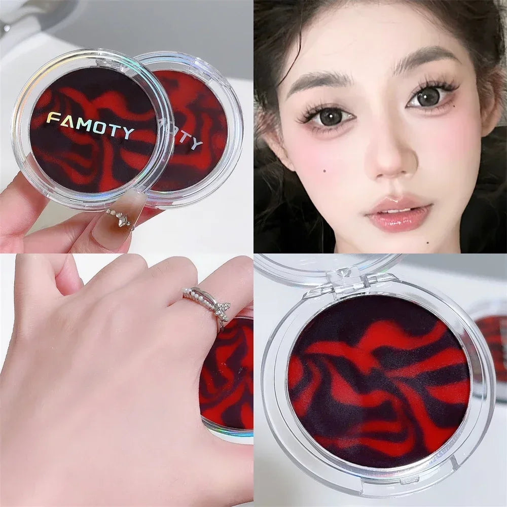 The Rock Oil Control Long-lasting Powder Cake Makeup Clear Powder Waterproof Wet and Dry Face Foundation Powder Cosmetics Zpaxo 04