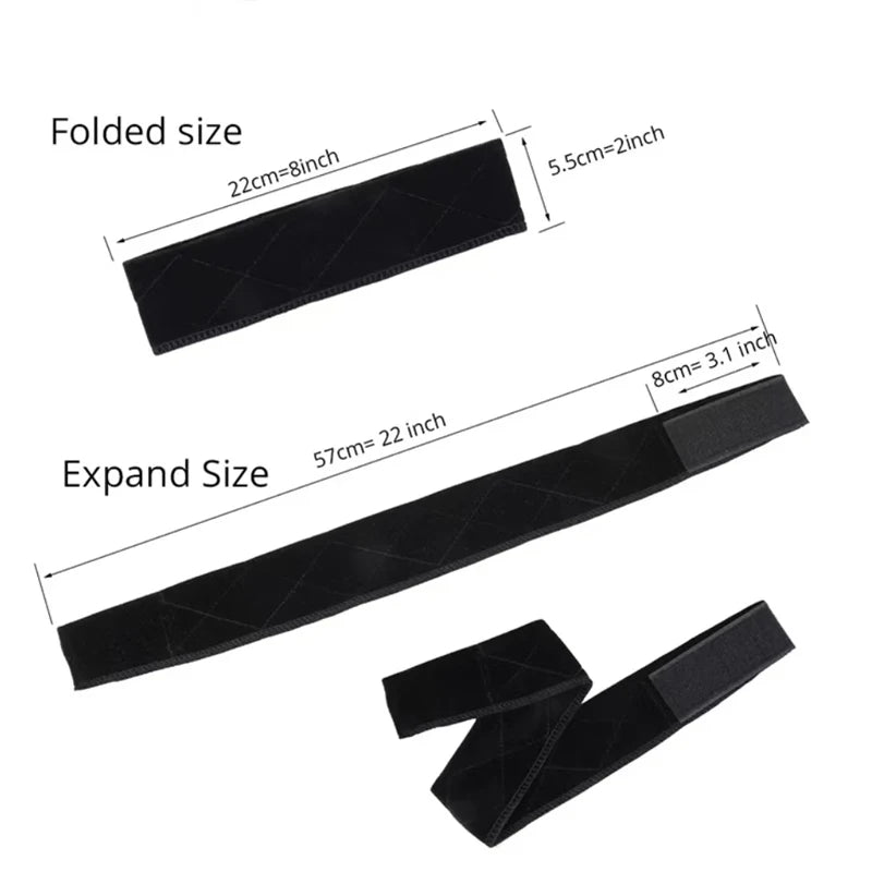 Female Wig Headband Non-Slip Wig Grip Headband For Wig Velvet Wig Grip Used For Under Wig Flexible Hair Band With Magic Strap Zpaxo