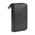 Portable Zipper DVD CD Holder Capacity Storage Pouch Bag Double-side Zpaxo black