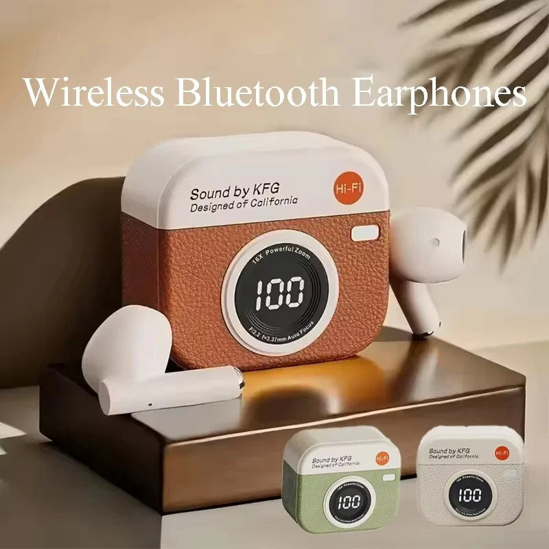 Wireless Bluetooth Headphones LED Digital Display 24 Hours Endurance