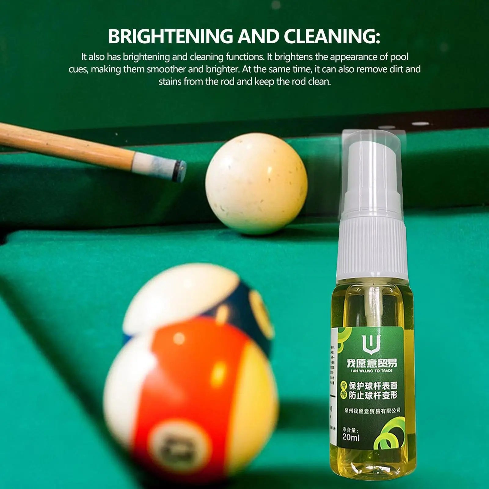Pool Cue Maintenance Oil Protective Restore Polish Shine Deeply