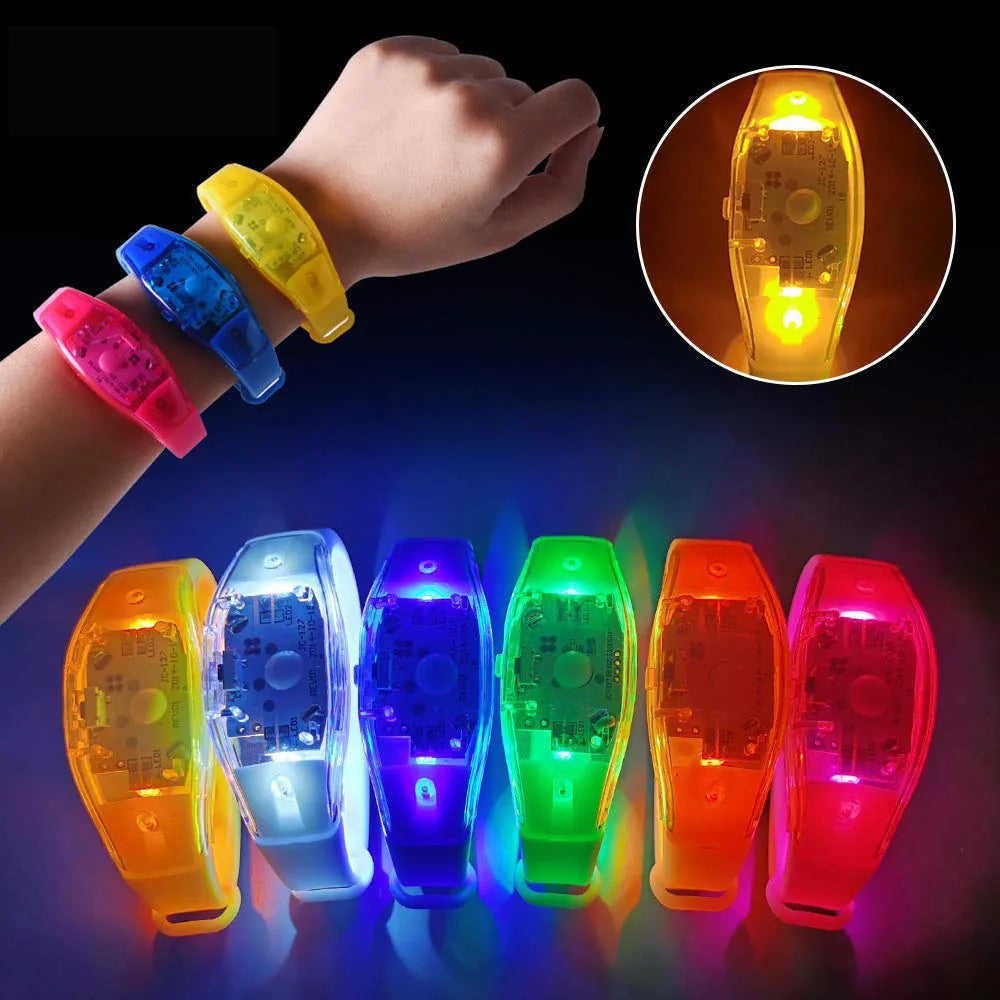 LED Light Up Bracelet Adjustable Music Sound Activated Glow Bracelets