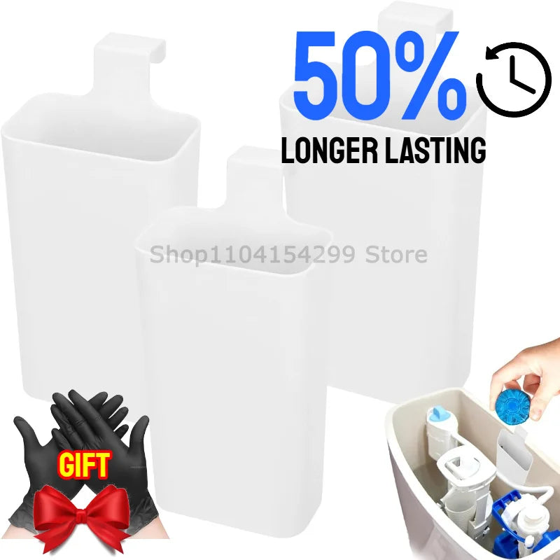 Toilet Bowl Cleaner Buffer Box,Toilet Solid Dispenser-Tank Replacement Part,Hanging Slow-Release Dispenser,Extends Cleaning Time Zpaxo