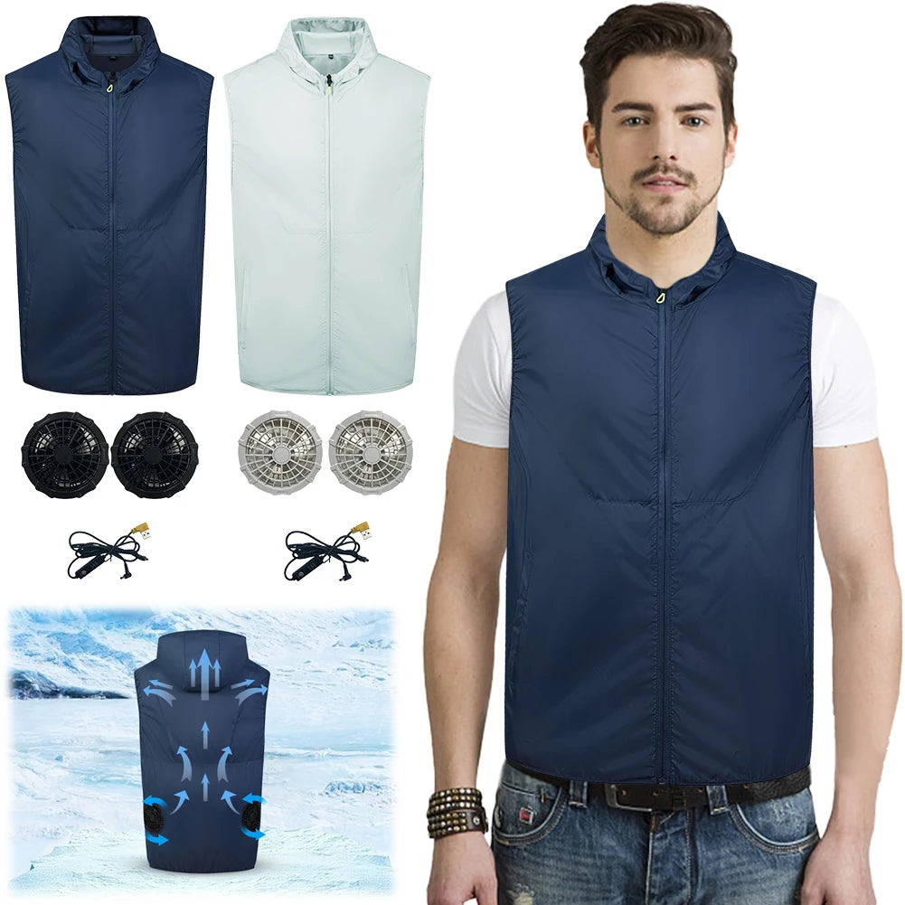 Air-conditioned Clothes Men Women Cooling Vest Work Temperature