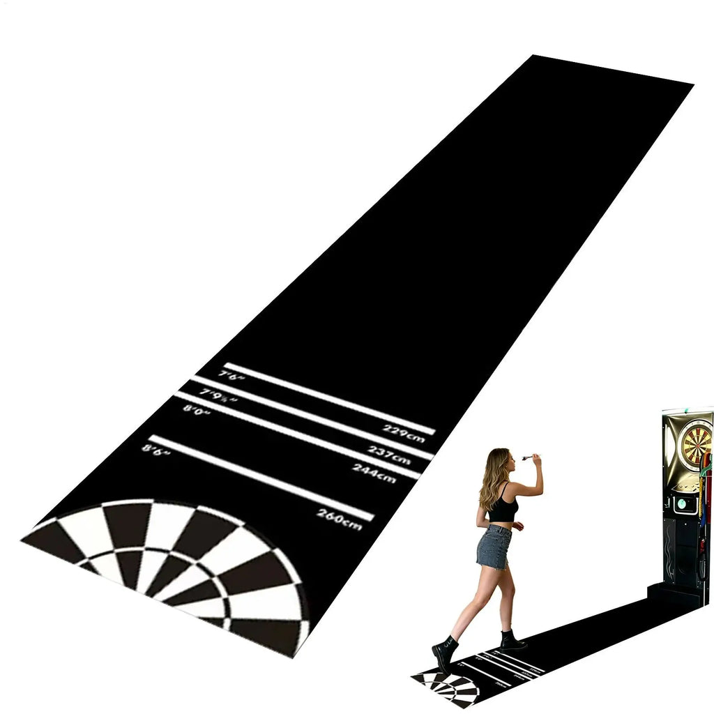 Dart Board Mat Floor 300x34cm Anti Slip Throw Line Protective Rug