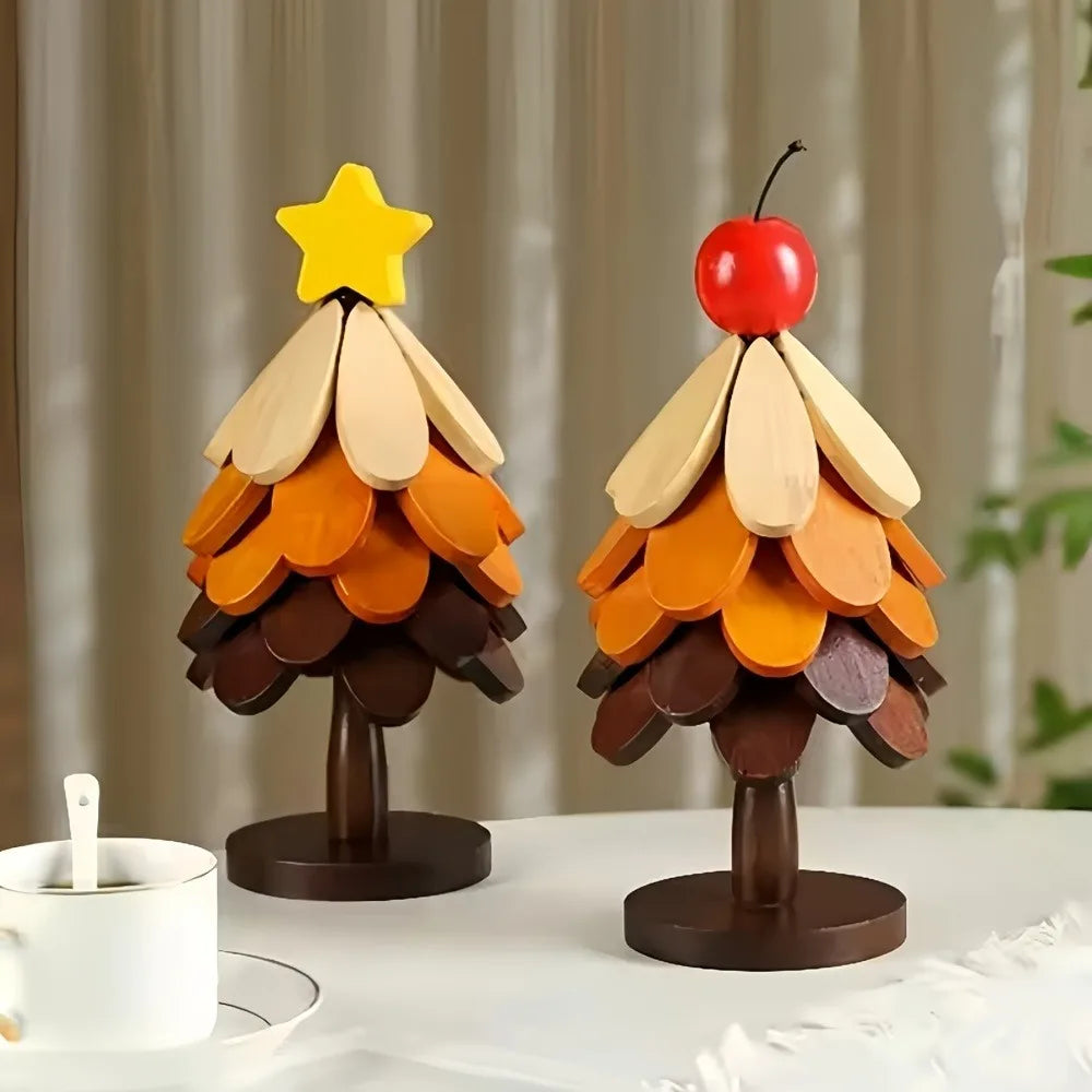 Creative Tree Coasters Foldable Tree-shaped Table Mats Stand