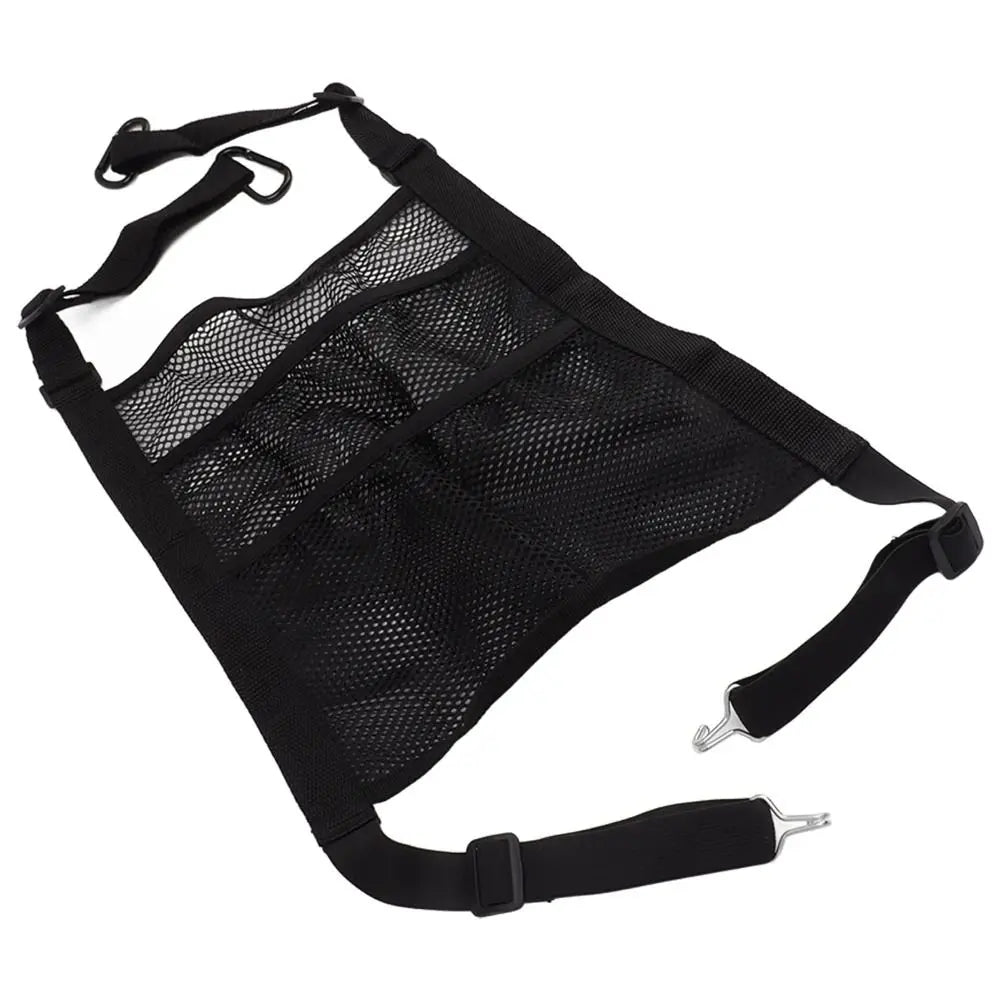 Multi-functional Design Car Seat Storage Bag 3-layer Construction Elastic Edge Mesh Storage Bag Mesh Material Zpaxo