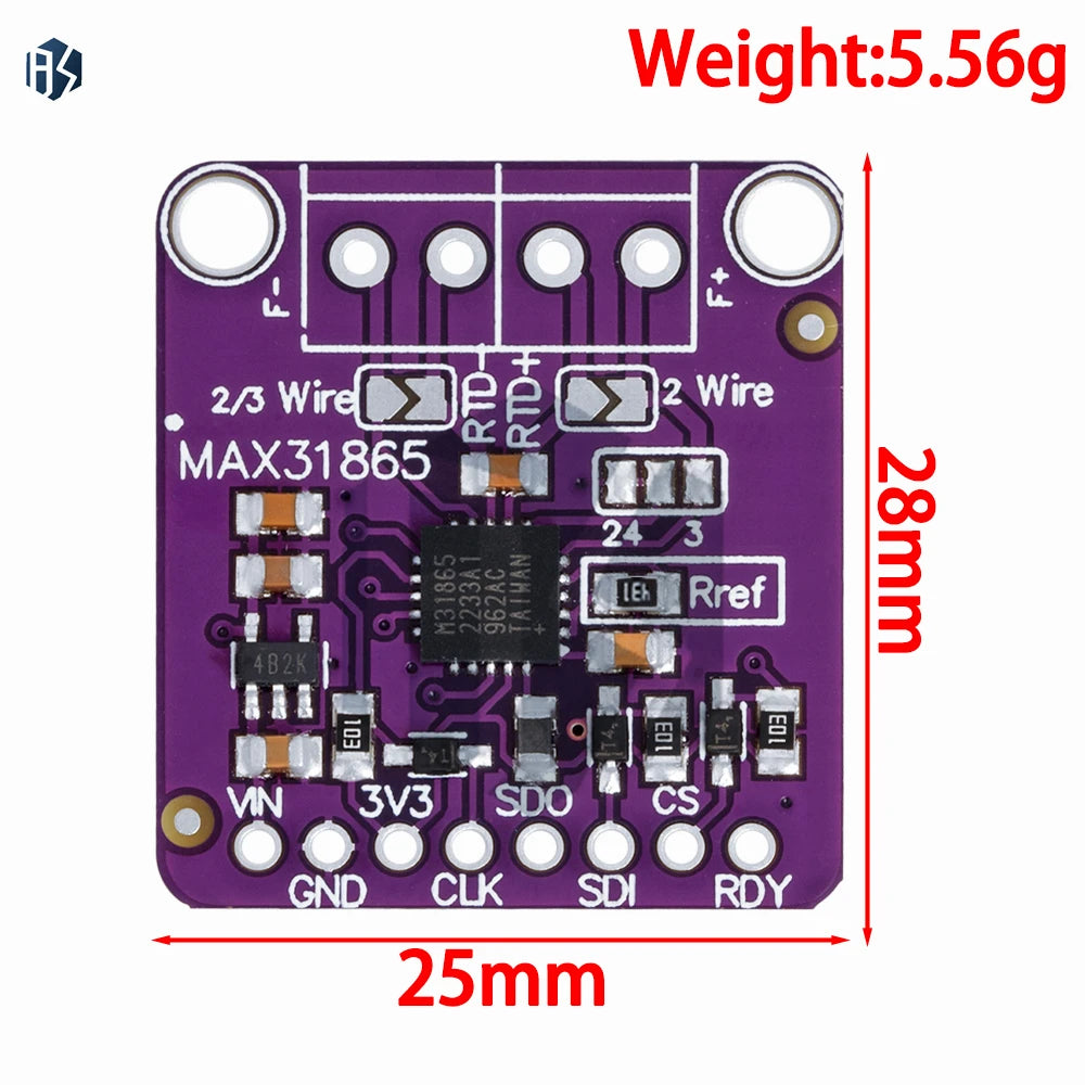 3 3v 5v MAX31865 Platinum Resistance Temperature Detector Module RTD Zpaxo