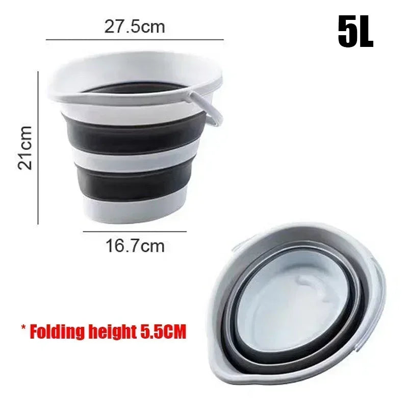 Outdoor Folding Fishing Bucket Household Cleaning Mop Portable Picnic