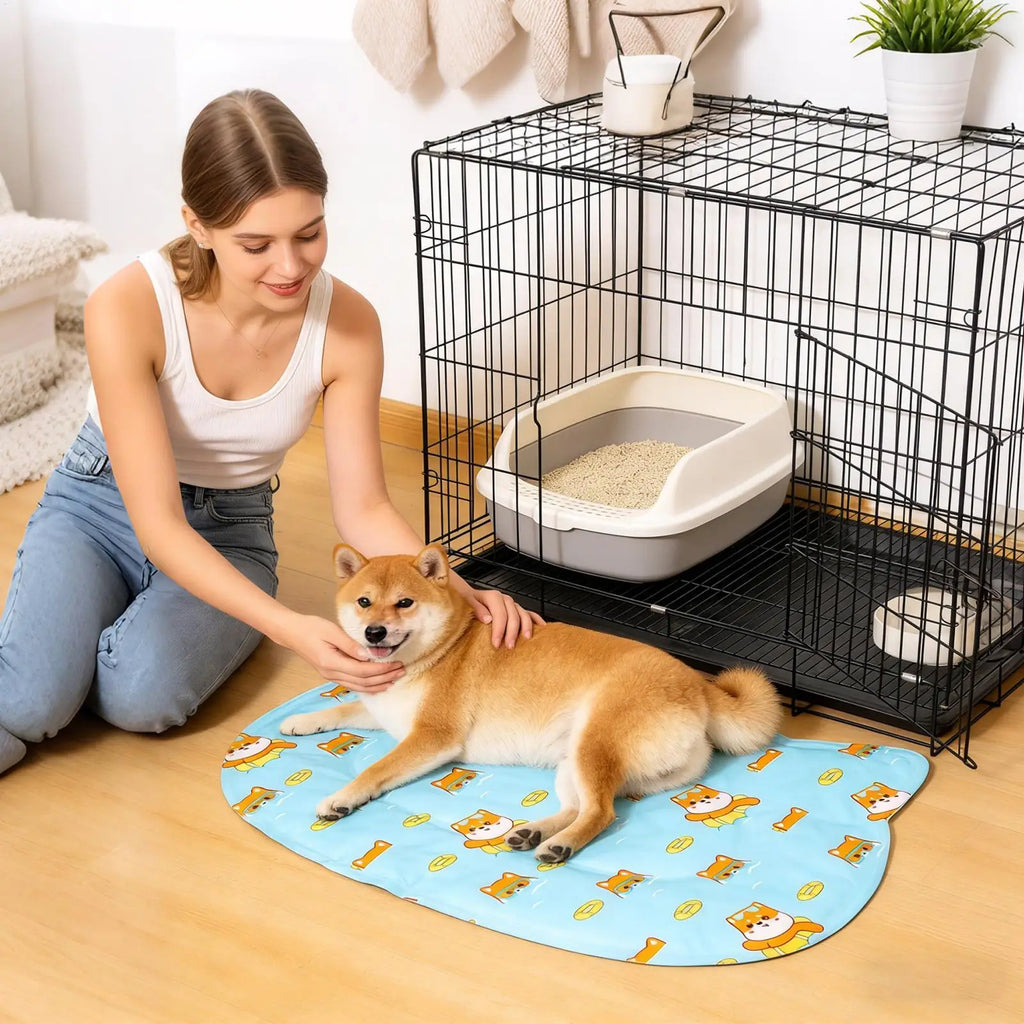 Cooling Mat For Dogs Summer Cats Resting Pad Gel Cooling Mat For Indoor Living Room Bedroom Windowsill Road Trip Vacation Travel Zpaxo