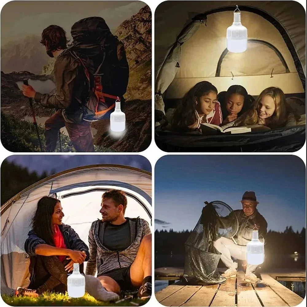 1-10PCS USB Rechargeable LED Camping Light Waterproof Portable High Power Outdoor Lantern for Hiking BBQ Emergency Hunting Zpaxo