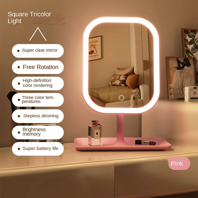 LED Vanity Makeup Mirror – 3 Color Lights & Touch Control LED Vanity Mirror Zpaxo