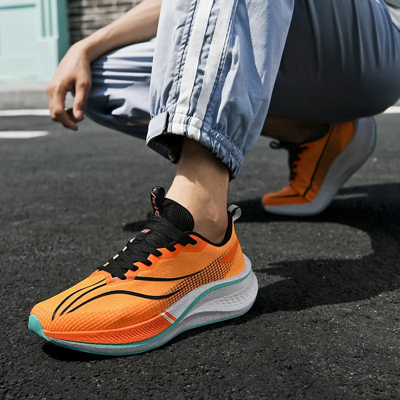 Men's Casual Sneakers Luxury Trainer Shoes Breathable Race Running