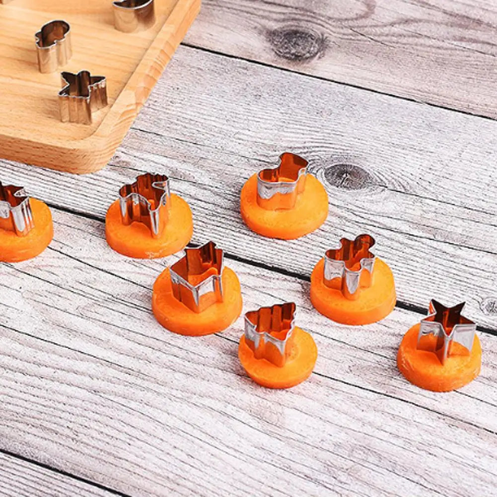 20Pcs/Set Stainless Steel Christmas Cookie Cutters Mini Baking Molds Snowman Tree Star Bell Designs For Cookies Fondant Holiday Zpaxo
