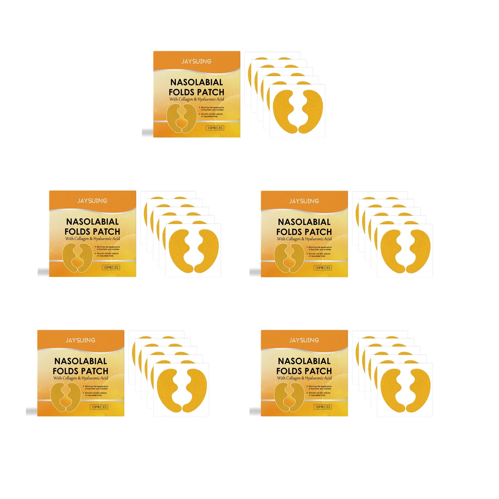 Nasolabial Fold Collagen Gel Patch – Anti-Wrinkle Face Lift Anti-Wrinkle Face Patch Zpaxo 50Pcs
