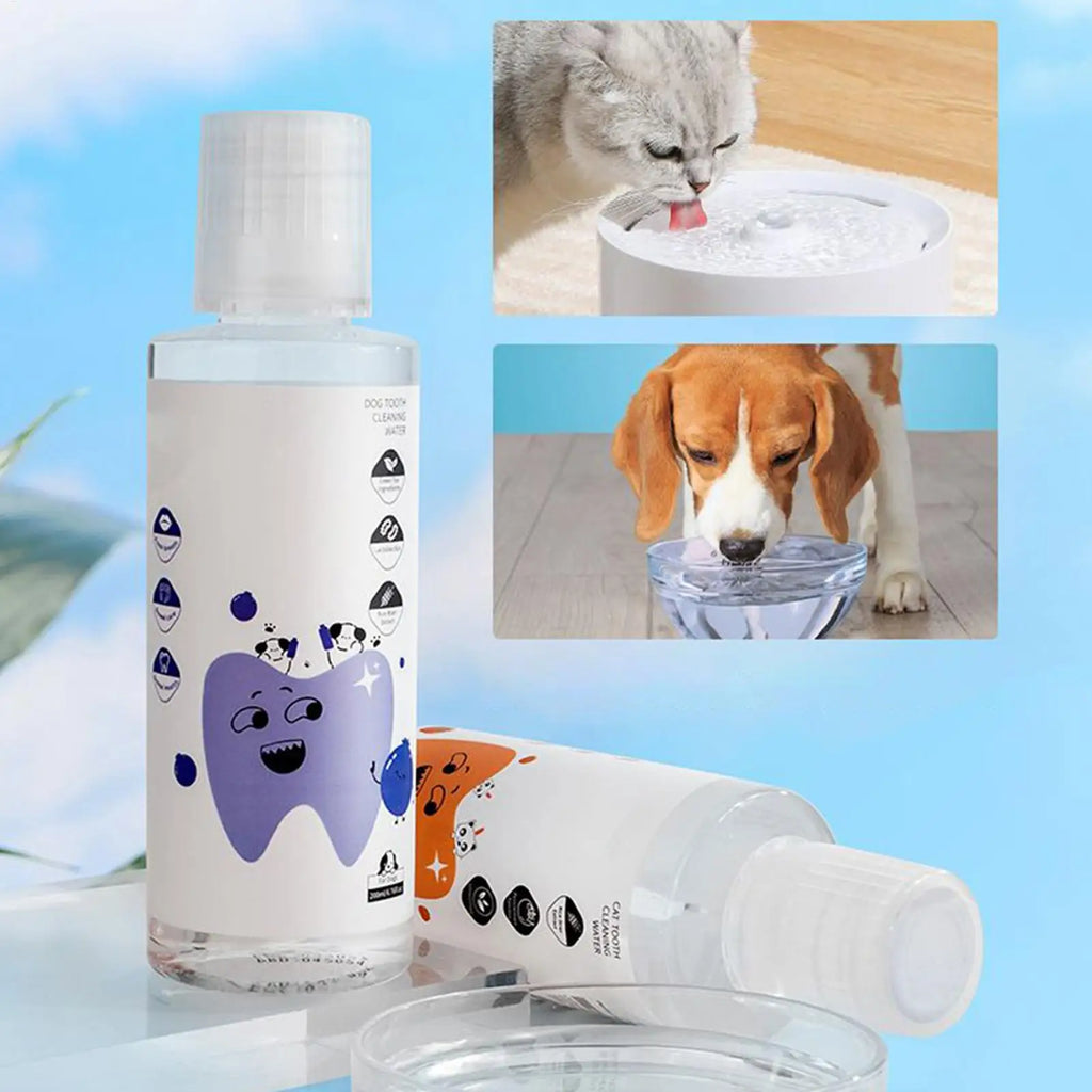 Dog Dental Water Additive Fresh Breath Teeth Care Solution Plaque