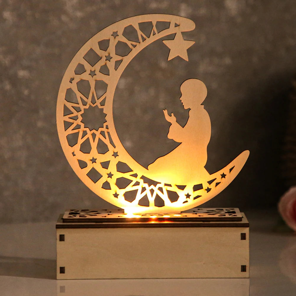 Ramadan Desk Lamp Led Moon Decoration Home Metal Kareem Light Eid