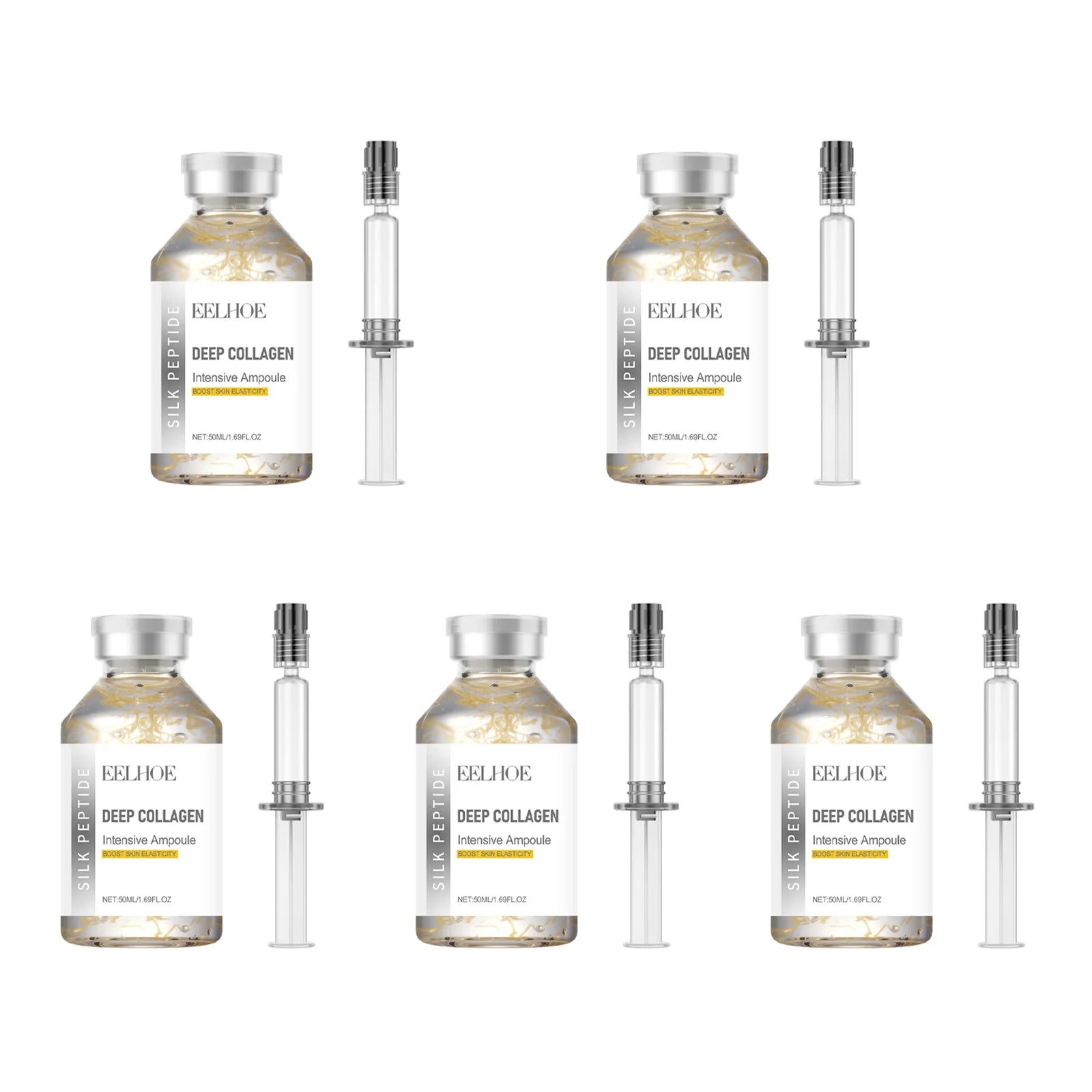 Eelhoe Silk Peptide Lifting Ampoule Anti-Aging Face Serum Anti-Aging Face Serum Zpaxo 5pcs