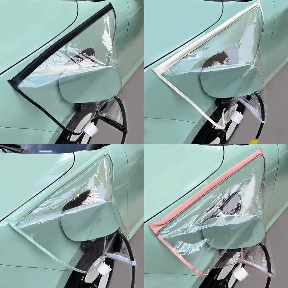 Electric Car Charging Port Rain Cover – Waterproof EV Charger Guard EV Charger Cover Zpaxo