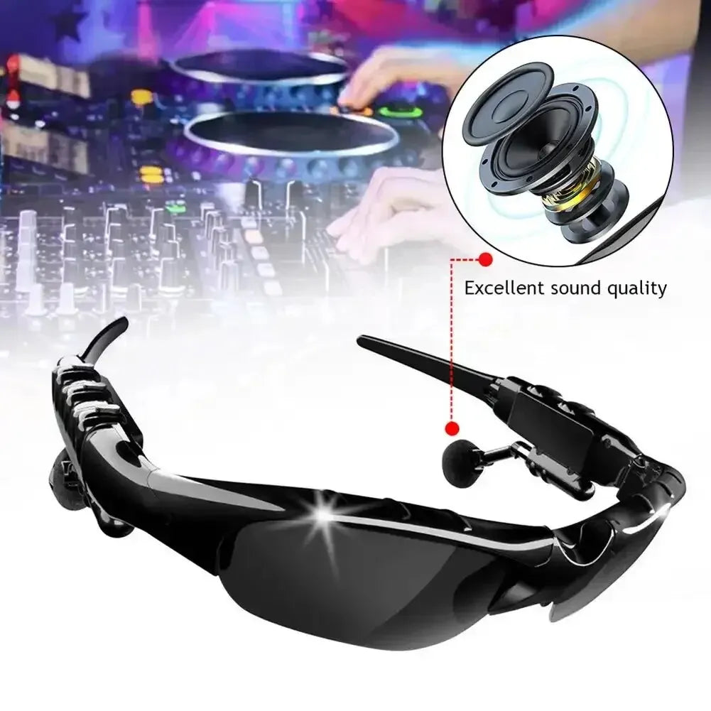 Toptrek Sports Stereo Wireless Bluetooth Cycling Sunglasses 5.0 Headset Phone Polarized Driving Sunglasses Riding Eyes Glasses Zpaxo