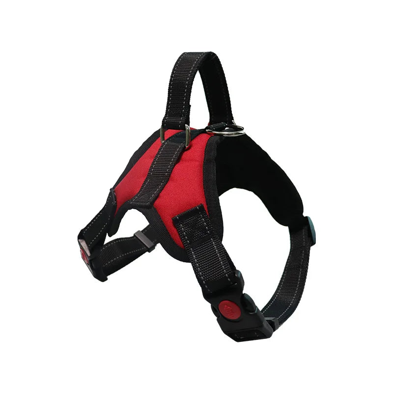 No-pull Dog Harness Leash Adjustable Comfort Fit Easy-control Handle