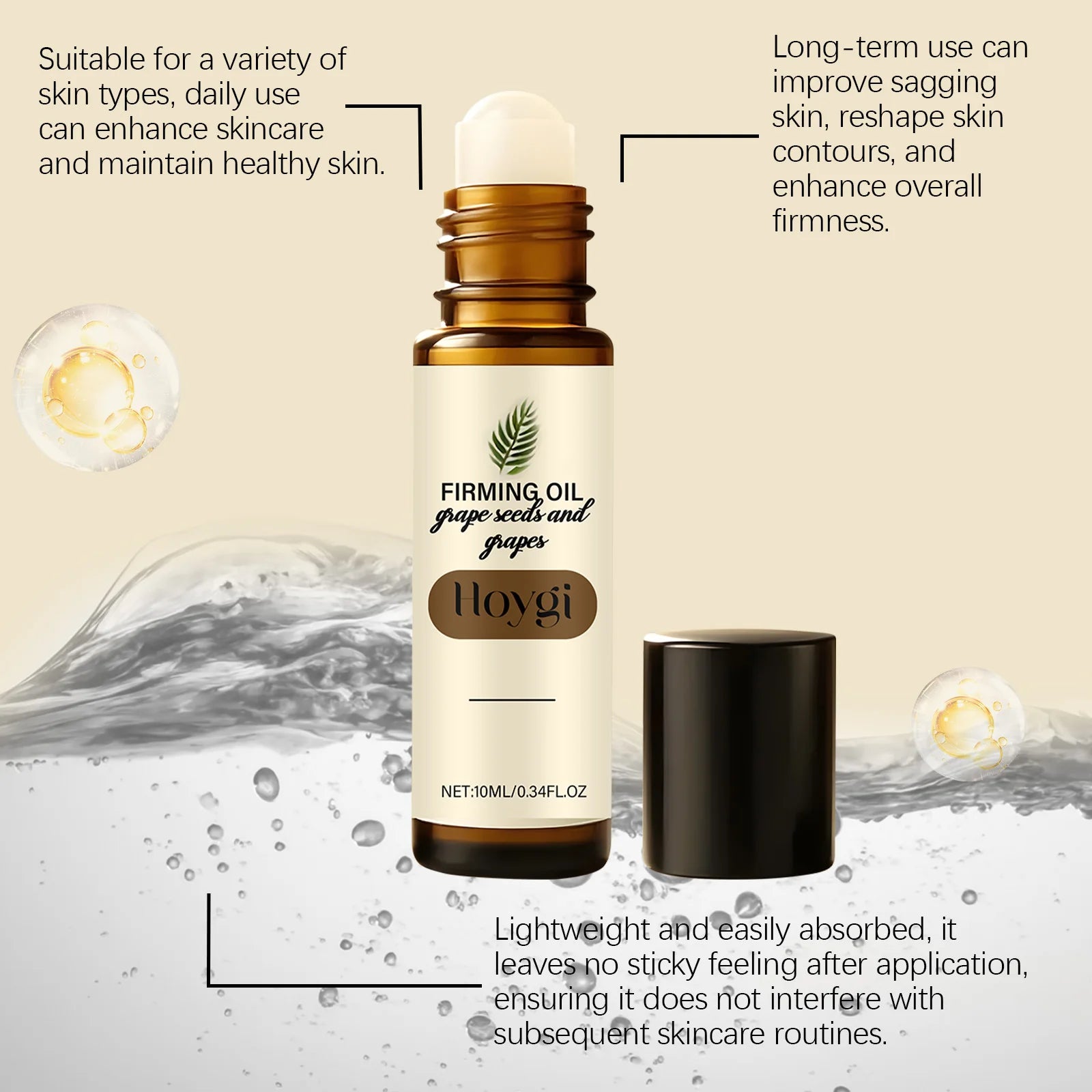 Grape Seed Firming Oil Moisturizing Nourishing Relieve Dryness Brightening Skin Tone Smoothing Tightening Rejuvenation Skin Care Zpaxo