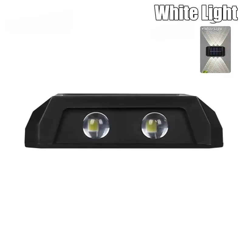 Solar Powered Lighting Waterproof Sensing Courtyard Light Automatic Zpaxo A-White light 4 wick